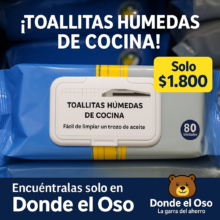 Toallas humedas para cocina