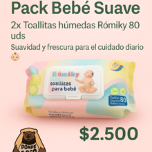 set 2 paquetes toallitas humedas