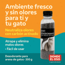 Desodorante arena de gatos