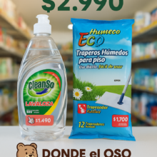 Pack lavaloza y trapero humedo