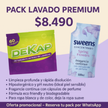 Pack lavado premium