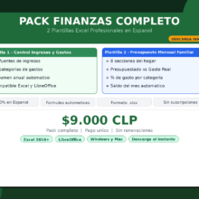 Pack plantilas excel