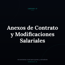 Anexos de Contrato y Modificaciones Salariales